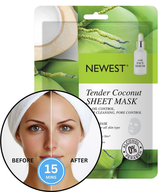 NEWEST TENDER COCONUT SHEET MASK WITH EXTRA SERUM