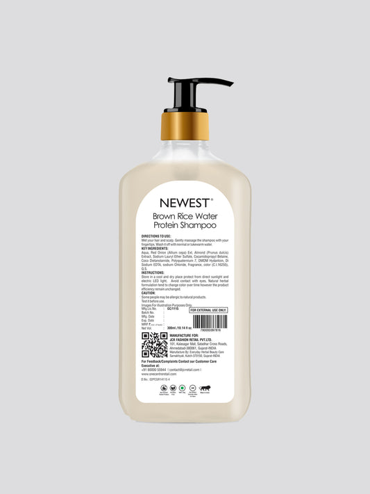 NEWEST BROWN RICE WATER PROTEIN SHAMPOO 300ML